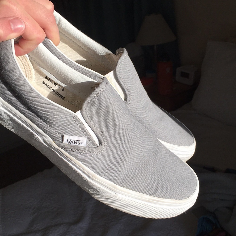 Grey Slip On Vans